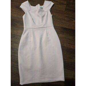 Calvin Klein Pale Pink Cap Sleeve Sheath Dress